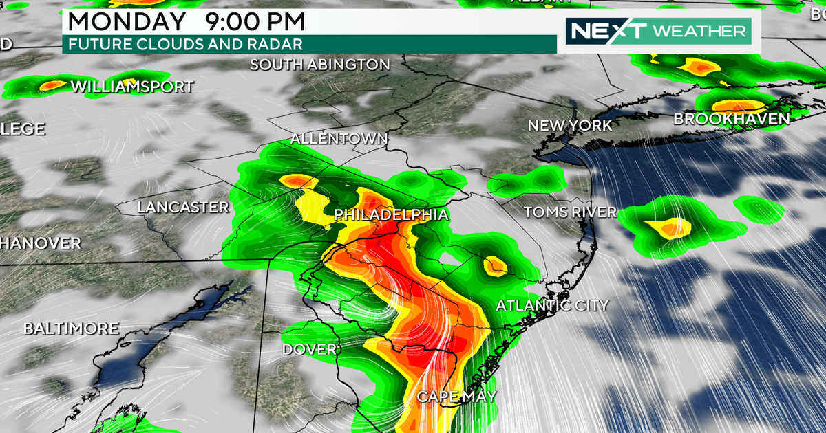 NEXT Weather 2 rounds of storms to hit Philadelphia Monday evening could bring severe storms