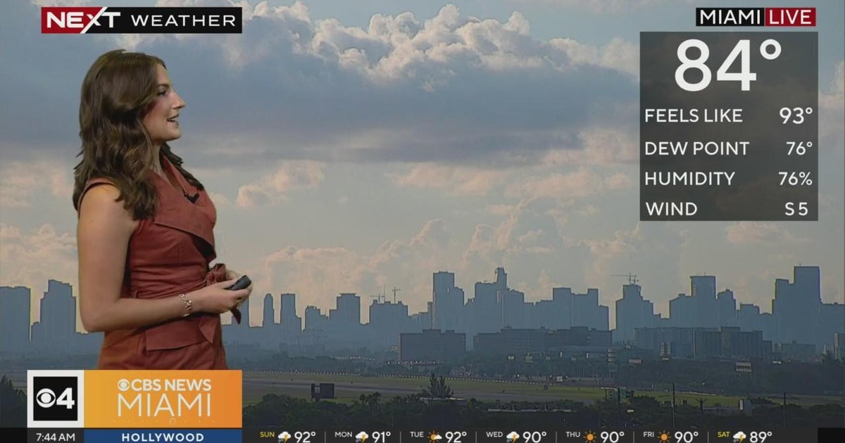Weekend Forecast for August 6: Possible showers - CBS Miami