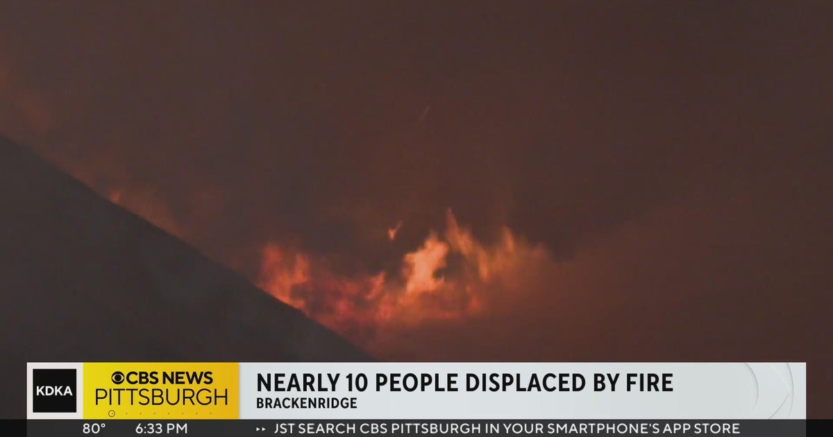 Brackenridge house fire leaves nearly 10 people displaced CBS Pittsburgh