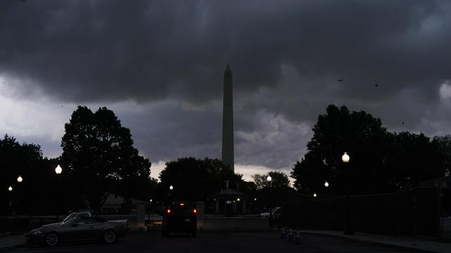 Dark storm clouds over Washington, D.C. 