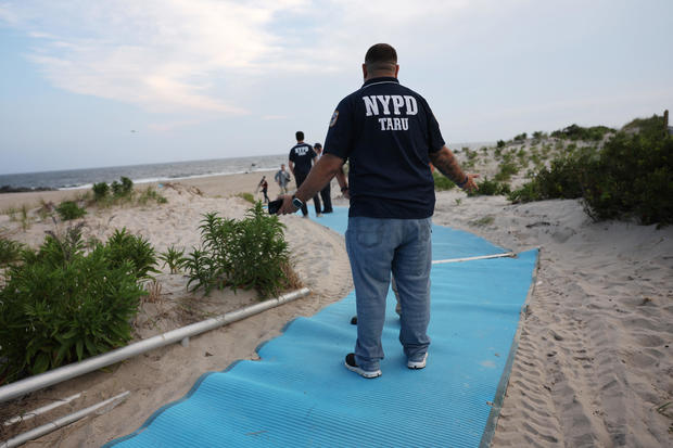 Woman In Critical Condition After Reported Shark Attack At New York's Rockaway Beach 