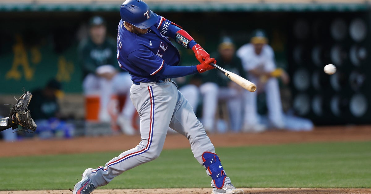 Jankowski scores tying run in seventh delivers goahead RBI groundout in eighth as Rangers beat As