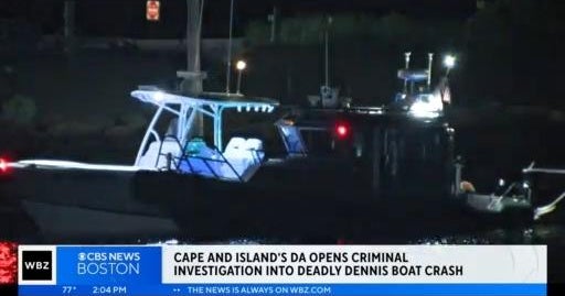 DA opens criminal investigation into deadly Dennis boat crash - CBS Boston