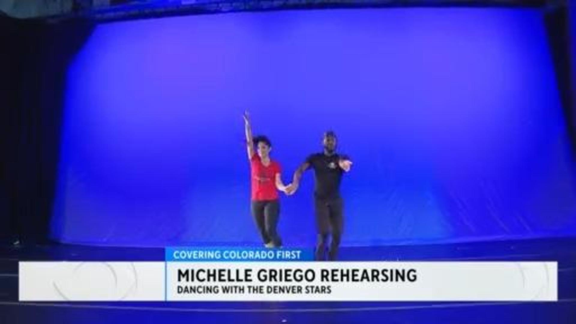 Michelle Griego rehearses for Dancing with the Denver Stars