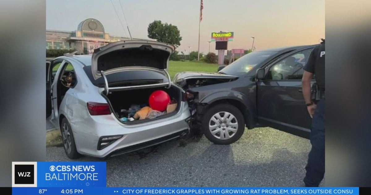 Stolen vehicle collides with Baltimore County undercover police car ...