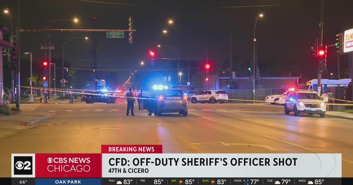Off-duty Cook County Sheriff's officer shot on Southwest Side - CBS Chicago
