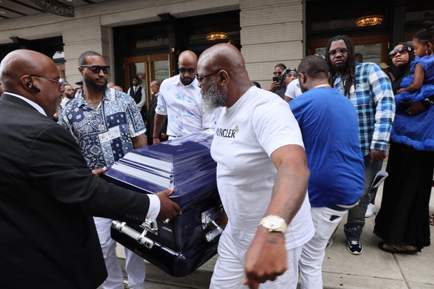 Funeral And Celebration Of Life Held For O'Shae Sibley In Philadelphia