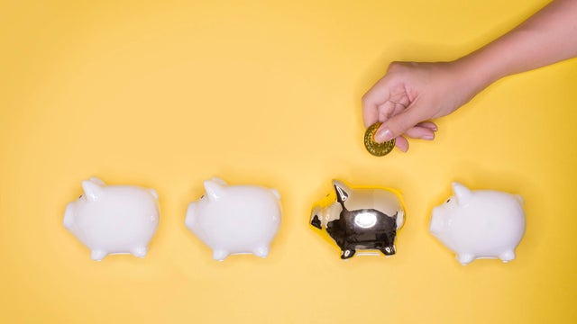 Personal financial decision concept image. 