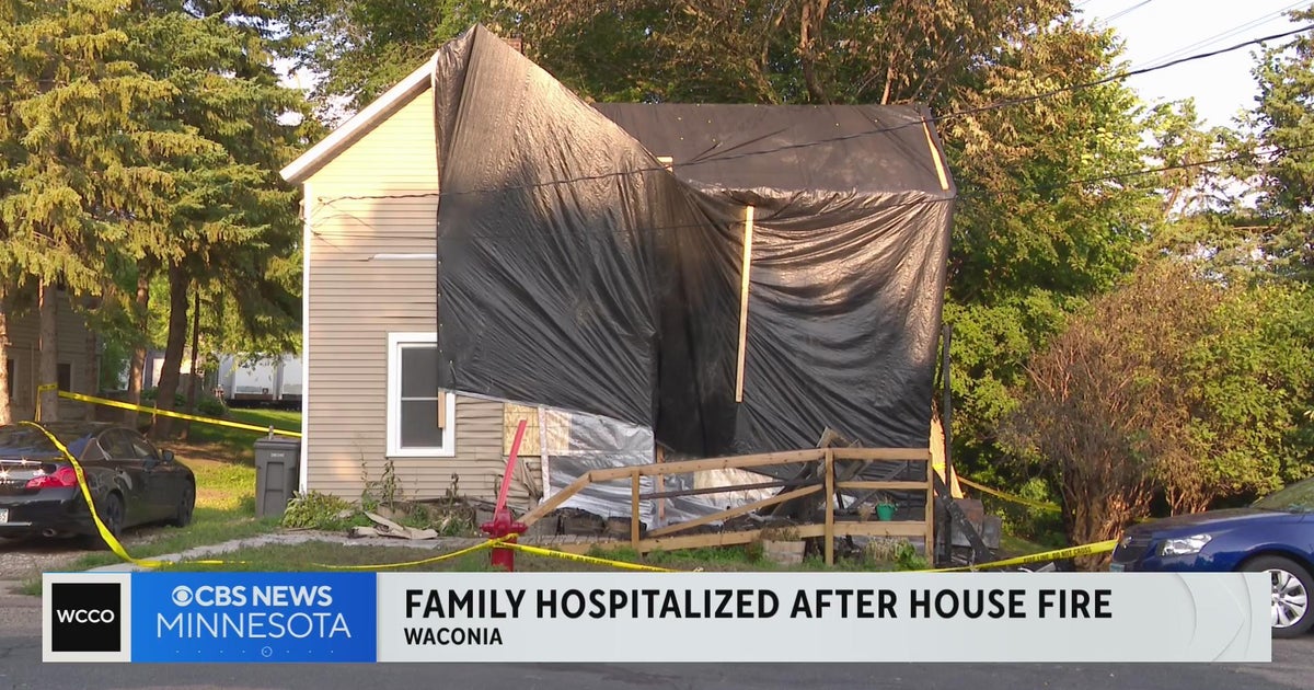 Family with young kids narrowly escapes Waconia house fire - CBS Minnesota