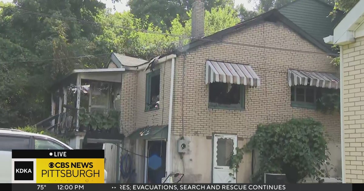 Fire rips through home in Forward Township - CBS Pittsburgh
