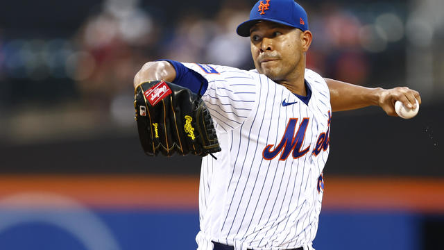Pitcher Jose Quintana #62 of the New York Mets delivers a pitch against the Atlanta Braves during the first inning in game two of a doubleheader at Citi Field on August 12, 2023 in New York City. 