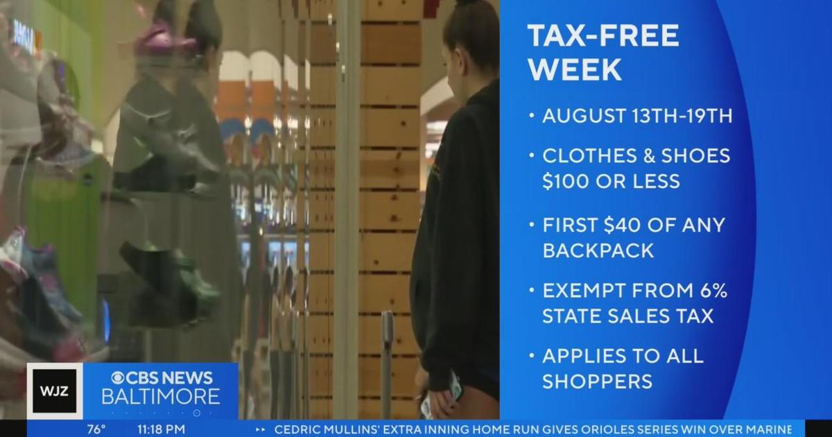 Maryland Tax-Free Week: What can you buy without tax?