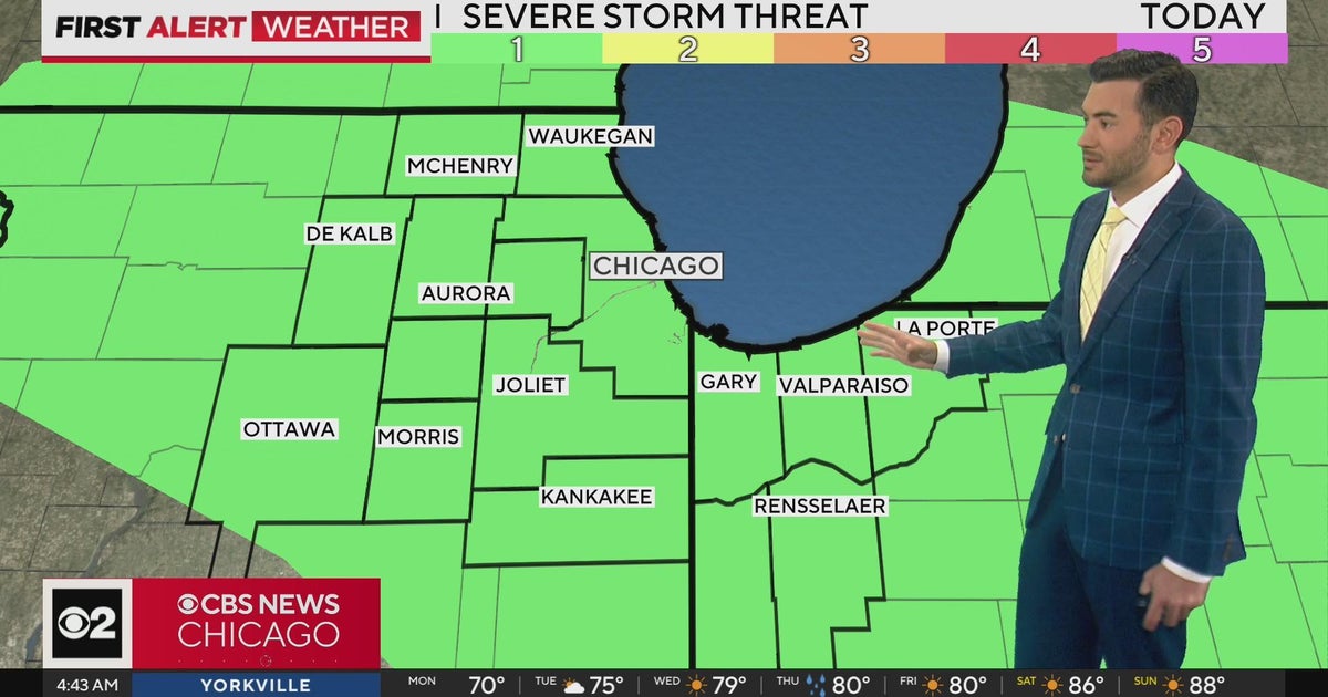 Chicago Weather Alert: Showers, storms Monday; flood watch ahead - CBS ...