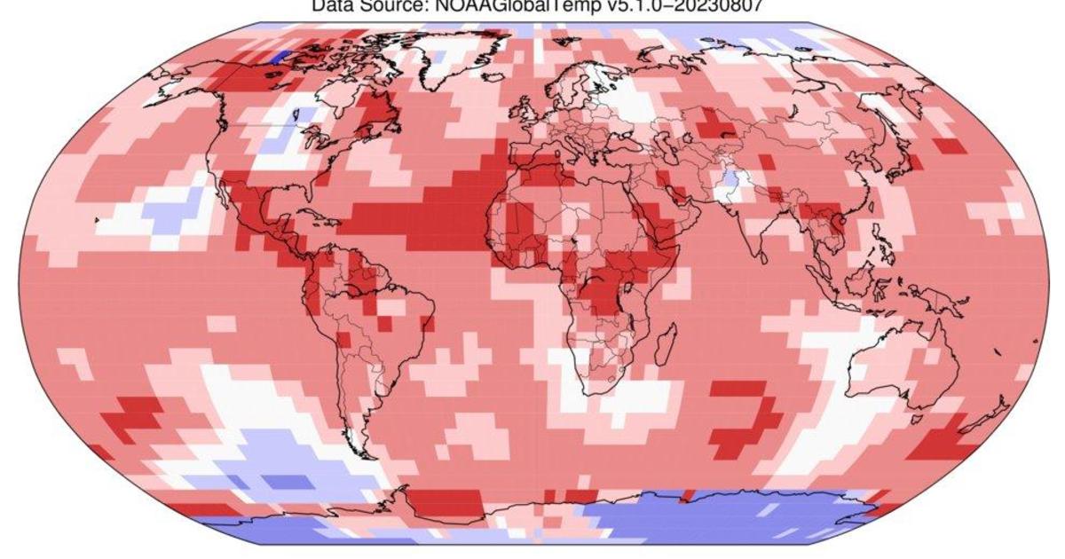 July was the hottest month on Earth since U.S. temperature records began, scientists say