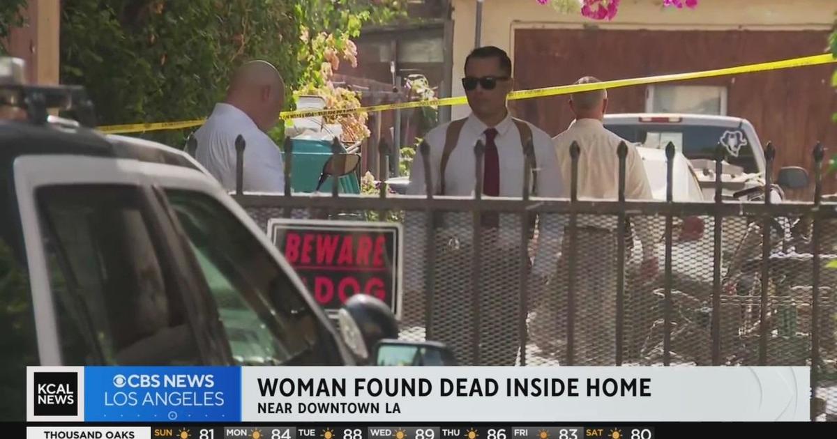 Woman’s body found wrapped in plastic at home near downtown Los Angeles
