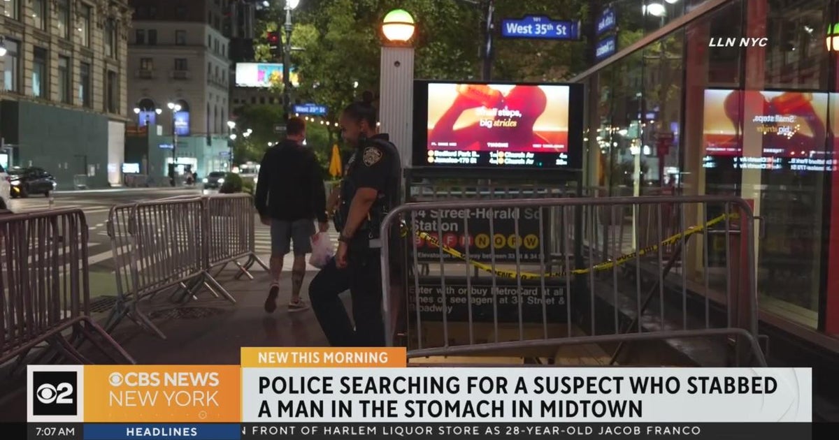 NYPD: 76-year-old man stabbed during fight in Midtown - CBS New York