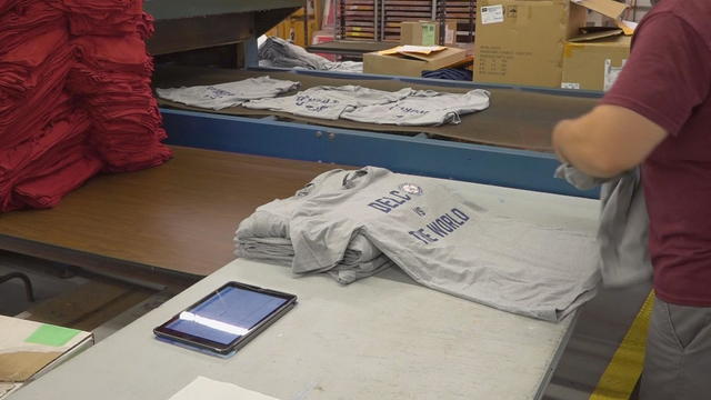 Local company honored to print World Series t-shirts