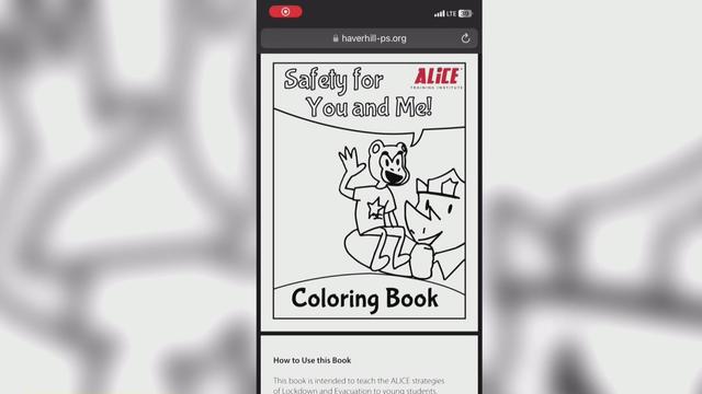 Active shooter coloring book 