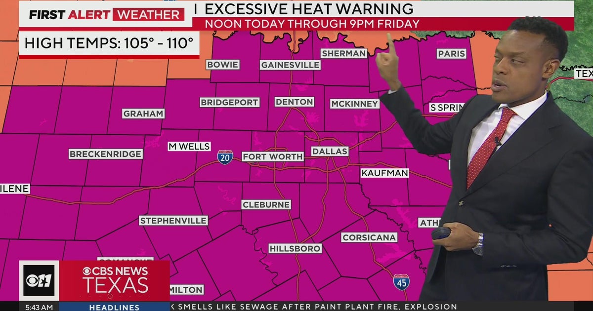 Dangerous heat back in the forecast - CBS Texas