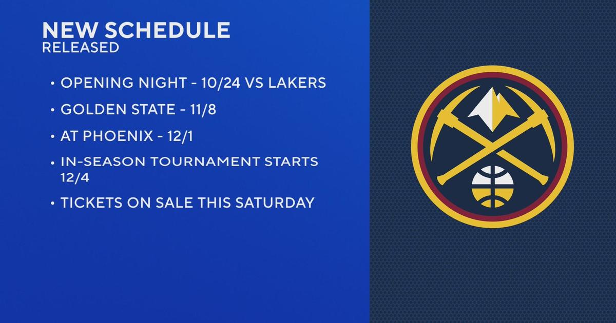NBA champion Denver Nuggets regular season schedule released, team will  face Lakers, Grizzlies & Thunder in first 3 games - CBS Colorado