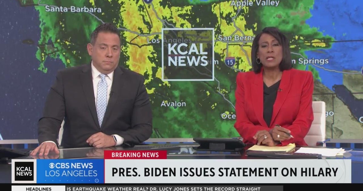 President Biden issues statement on Tropical Storm Hilary - CBS Los Angeles