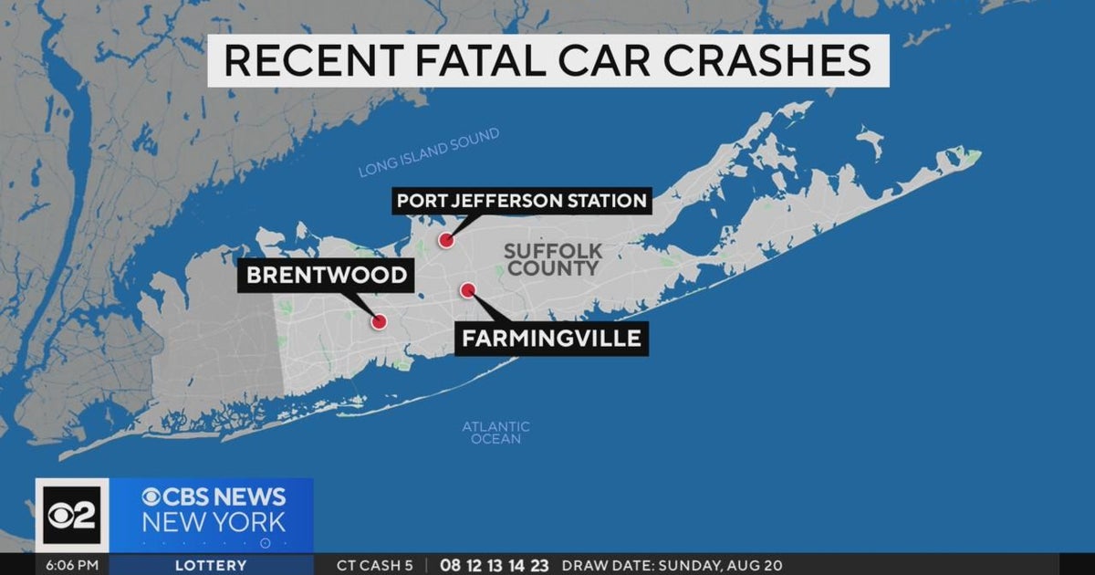 Officials: 21 dead in fatal car crashes in August on Long Island - CBS ...