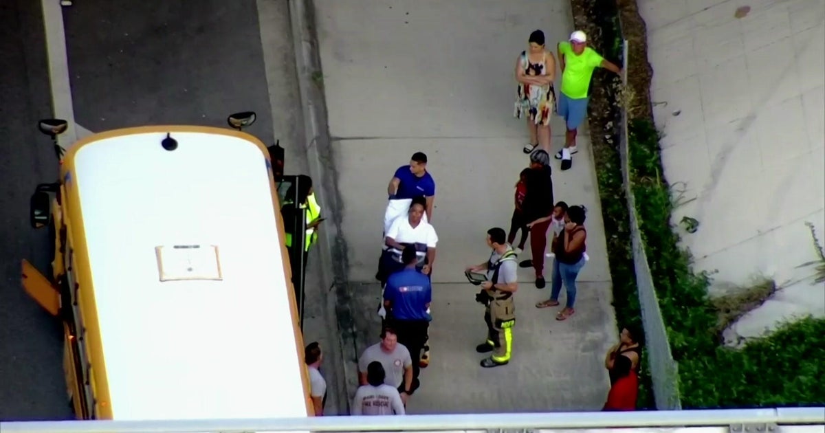 Miami-Dade university bus driver harm in crash