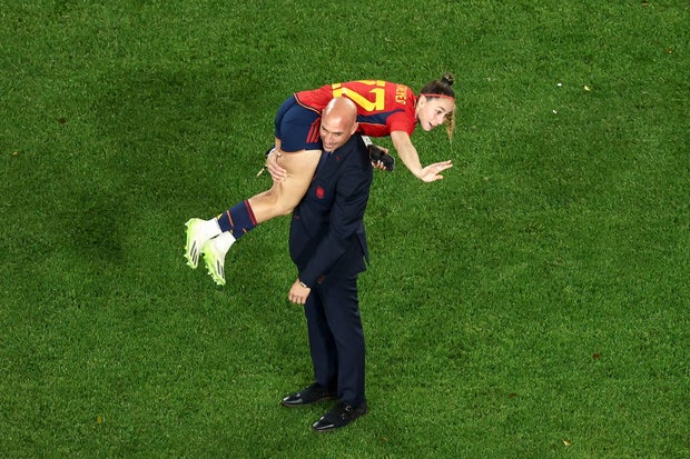FIFA opens disciplinary case against Spanish soccer president who kissed player on the lips after Women's World Cup victory