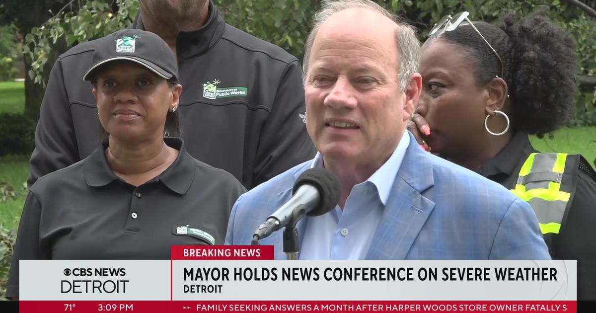 Detroit Mayor Mike Duggan Gives Update On Storm Damage Across The City ...