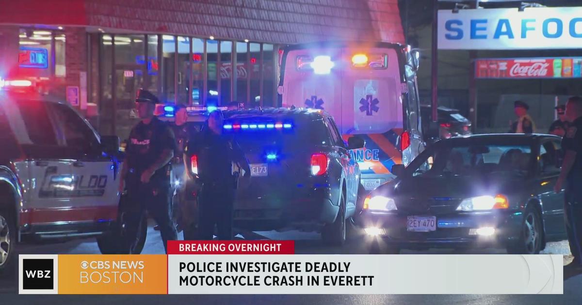 Police Investigating Deadly Motorcycle Crash In Everett - CBS Boston