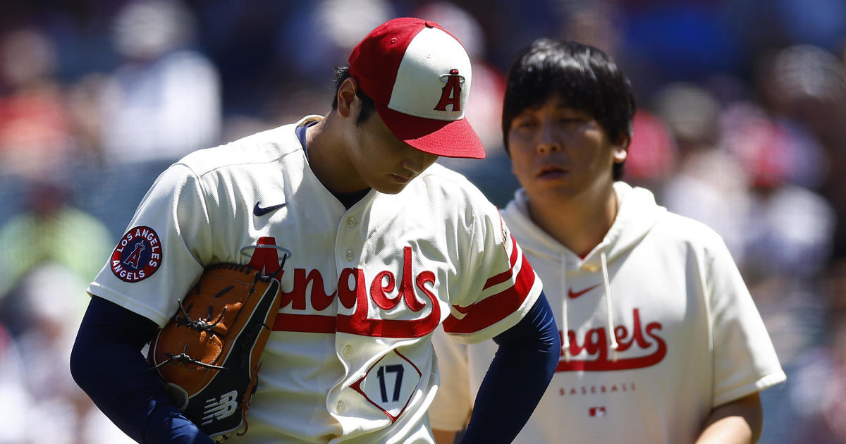 Los Angeles Angels Shohei Ohtani batting as designated hitter vs New York  Mets after torn ligament