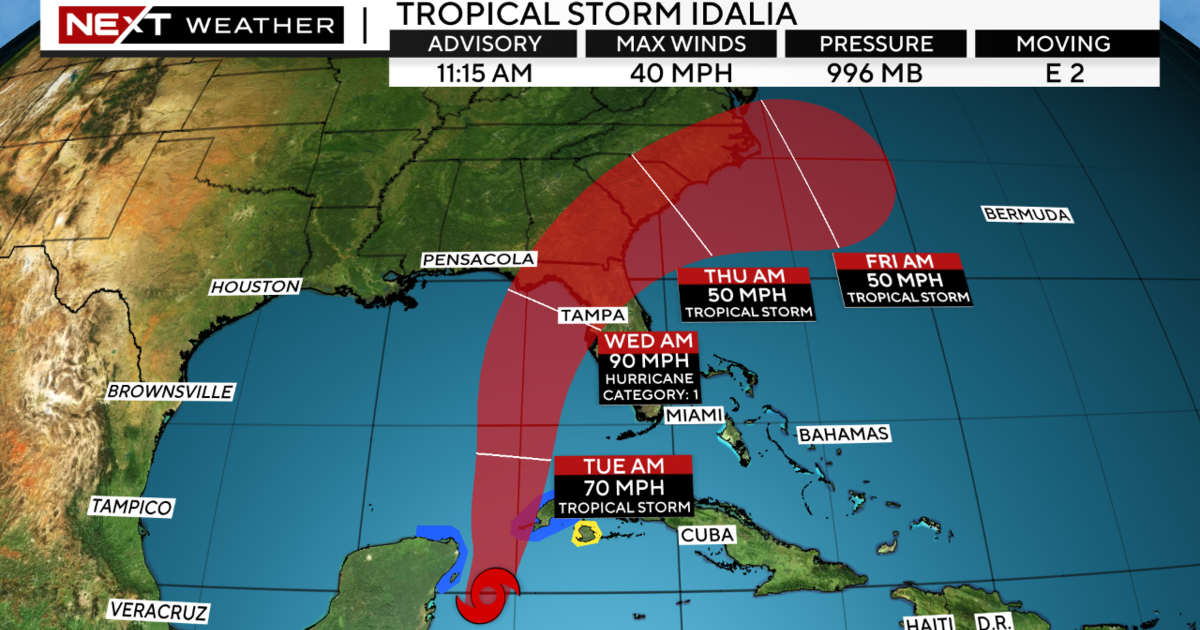 Tracking The Tropics Tropical Storm Idalia forms as it continues
