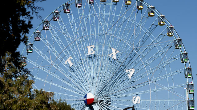 The Texas Star, the Ferris wheel at the Texas State Fair in Dallas, Texas. As of the date of this ph 