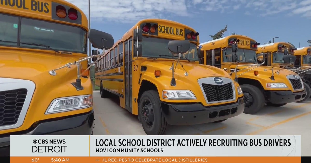 Novi Community School District actively recruiting bus drivers CBS Novi Community School District actively recruiting bus drivers CBS