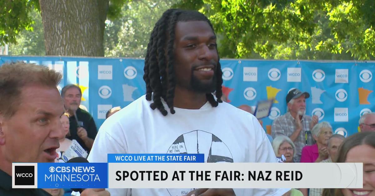 Timberwolves' Naz Reid drops into WCCO's State Fair broadcast CBS