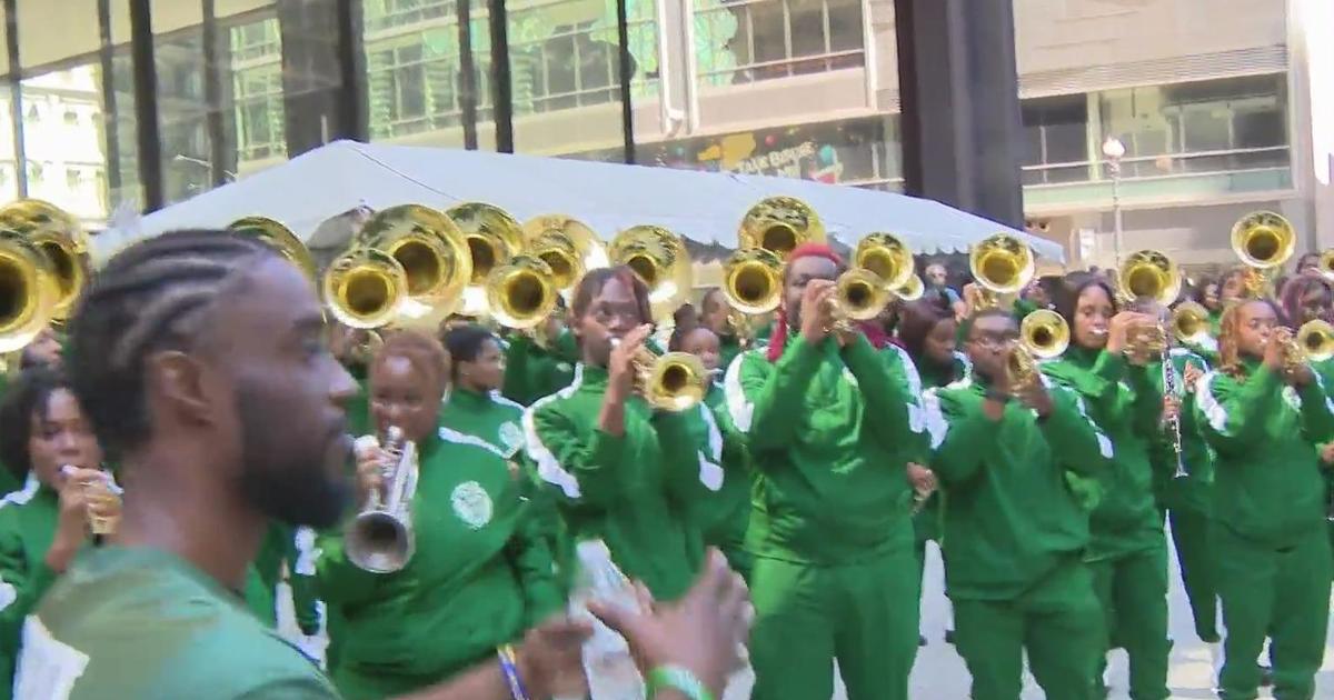 HBCU bands take over Daley Plaza ahead of Chicago Football Classic