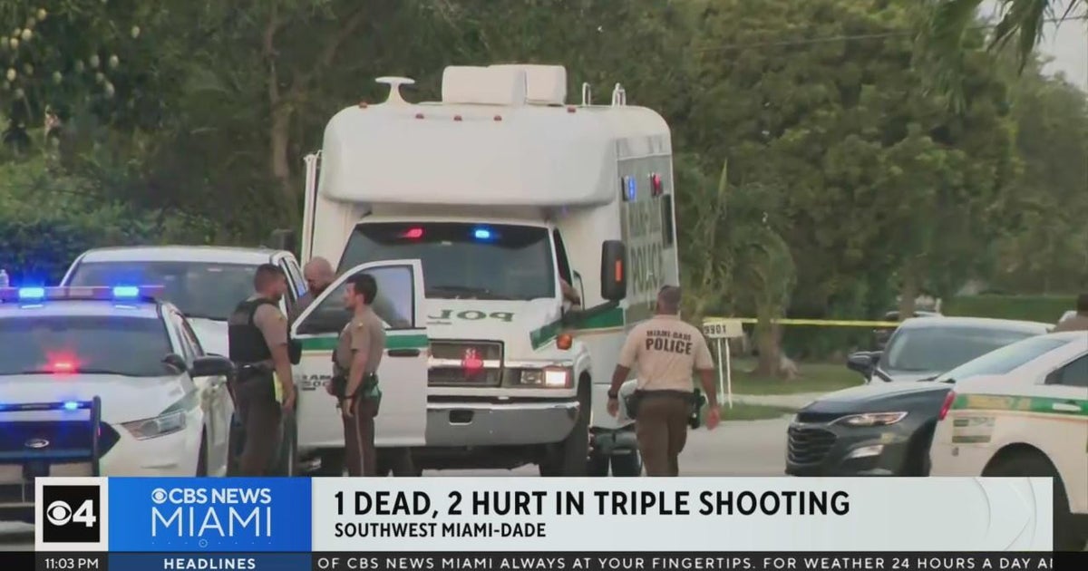 1 dead, 2 transported to hospital in SW Miami-Dade shooting - CBS Miami