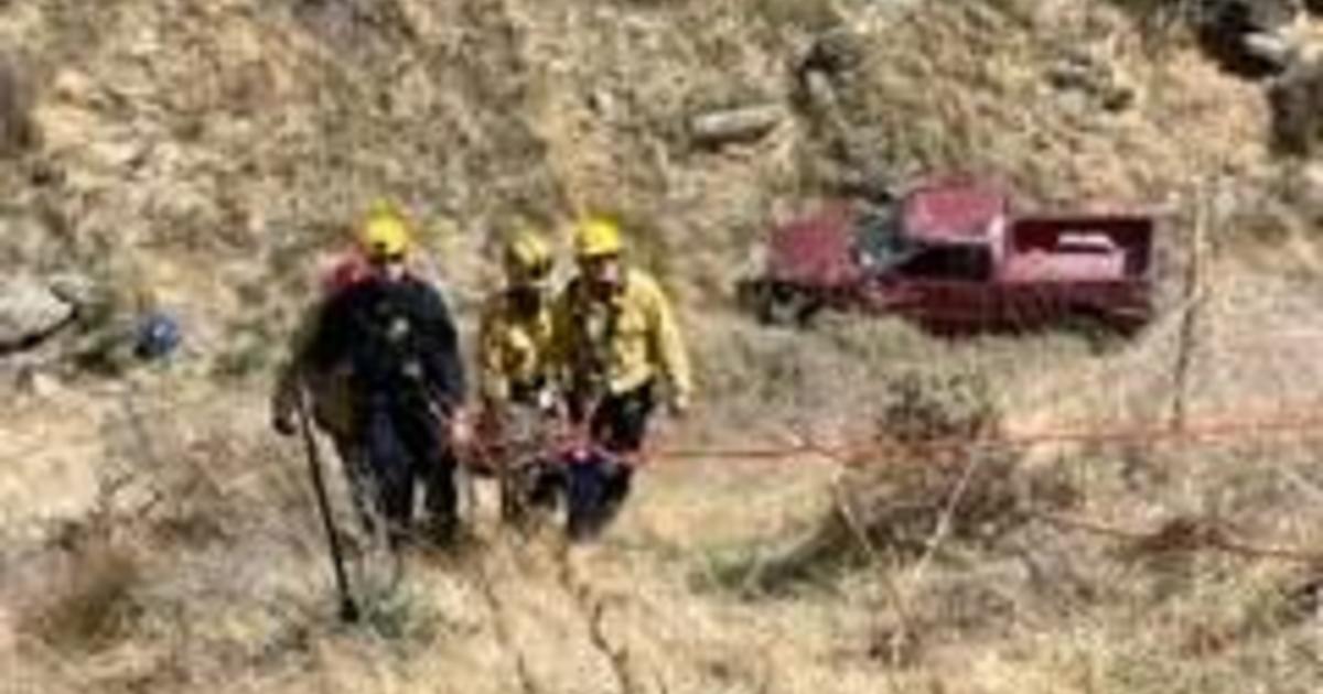 Injured pickup truck driver rescued after 5 days trapped at bottom of 100-foot ravine in California