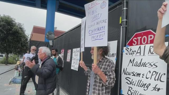 protest in front of cruise 