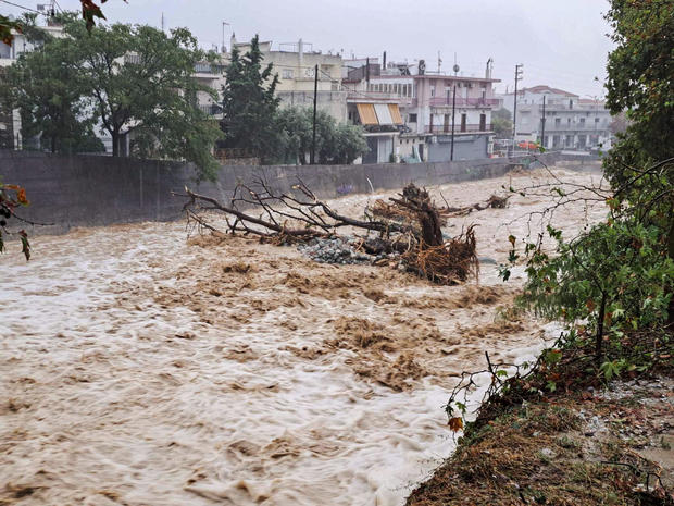 Historic flooding event in Greece dumps more than 2 feet of rain in just a few hours