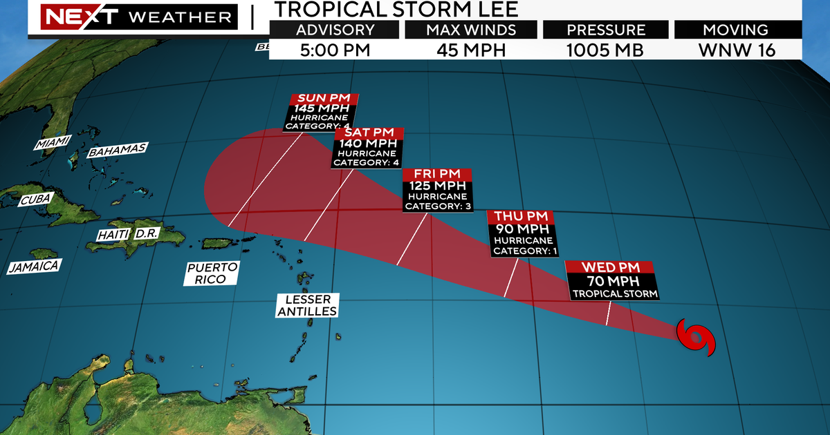 Future Temperature: Tropical Storm Lee sorts in Atlantic