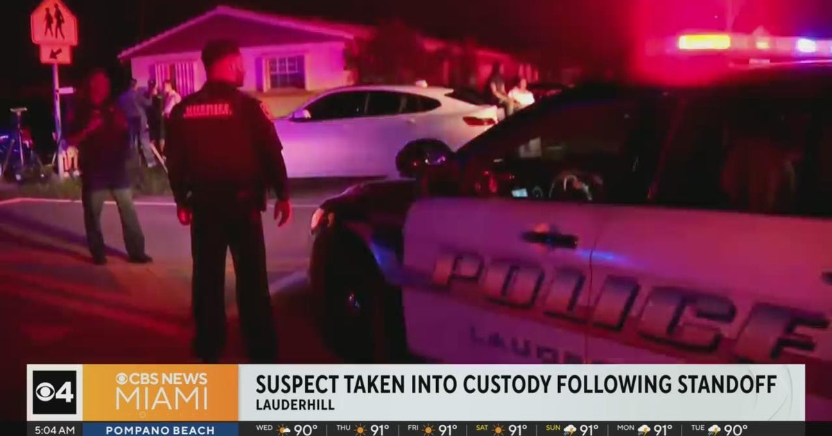 Person in custody after barricading inside of Lauderhill household Person in custody after barricading inside of Lauderhill household