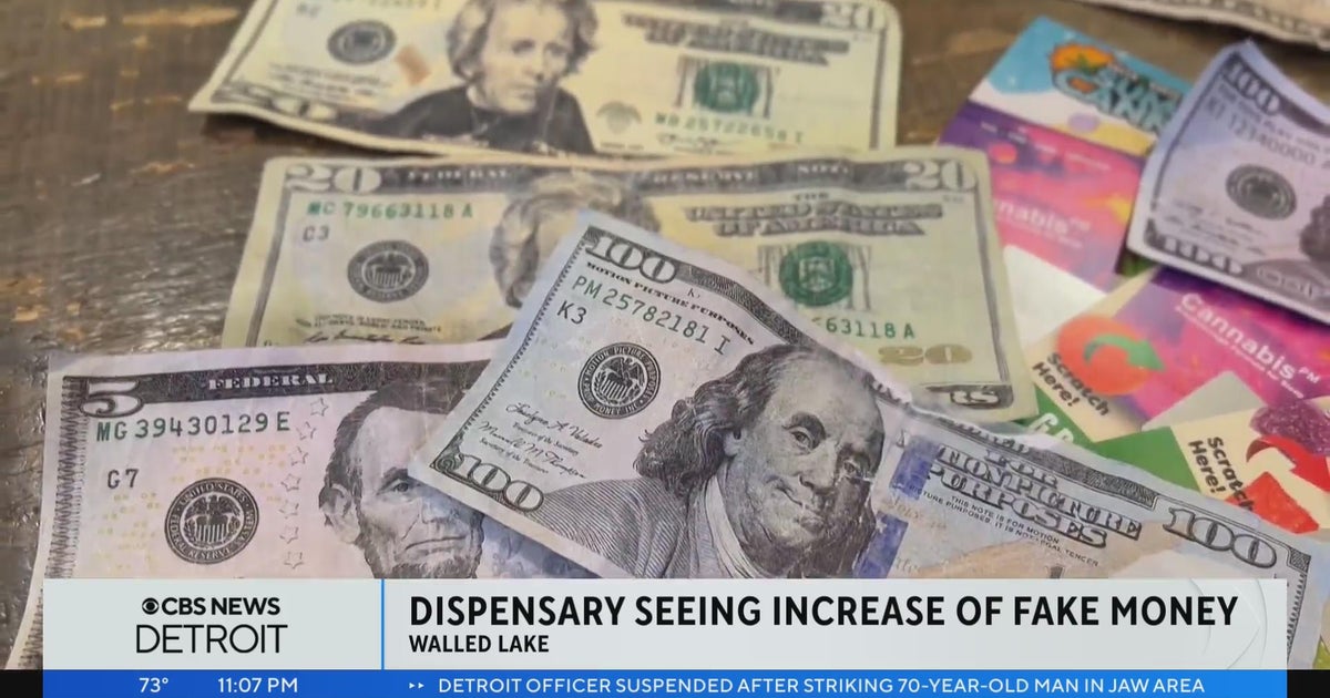 Walled Lake dispensary seeing influx of counterfeit cash CBS Detroit