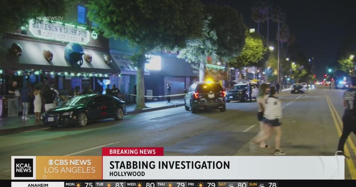 Hollywood stabbing: victim in critical condition, two suspects at large