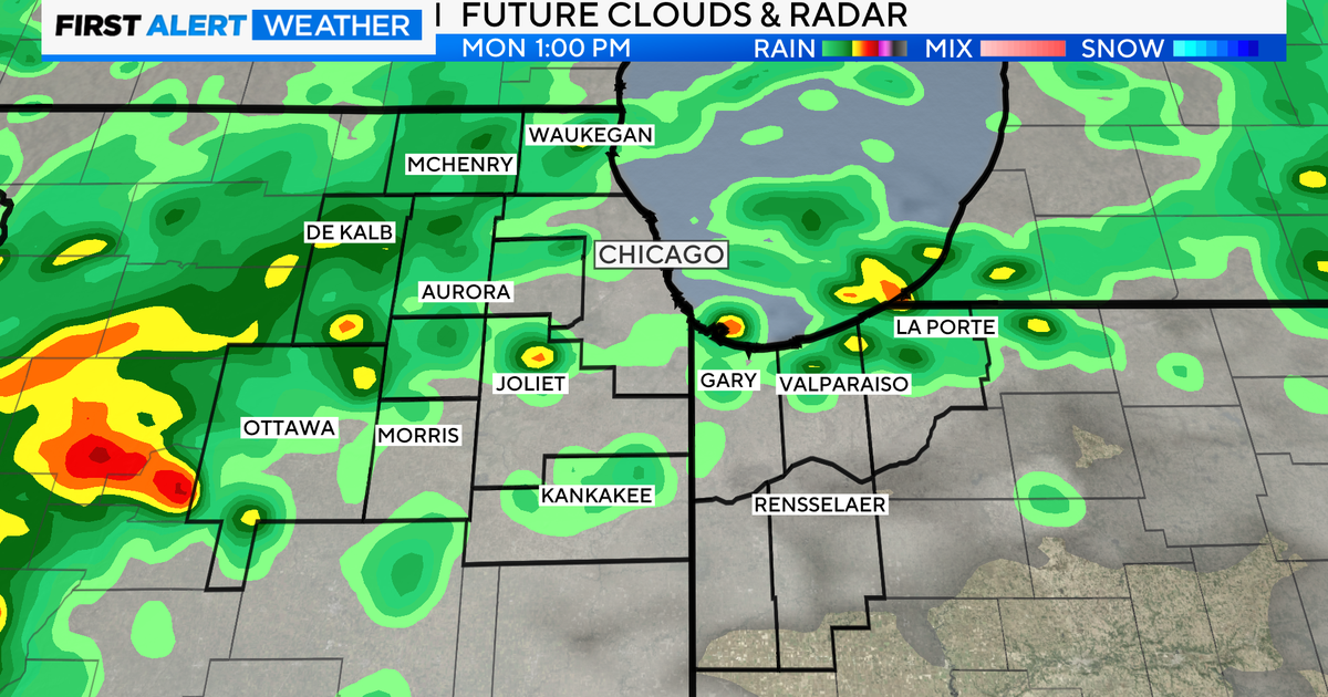 Chicago First Alert Weather: Showers, storms to start the week - CBS ...