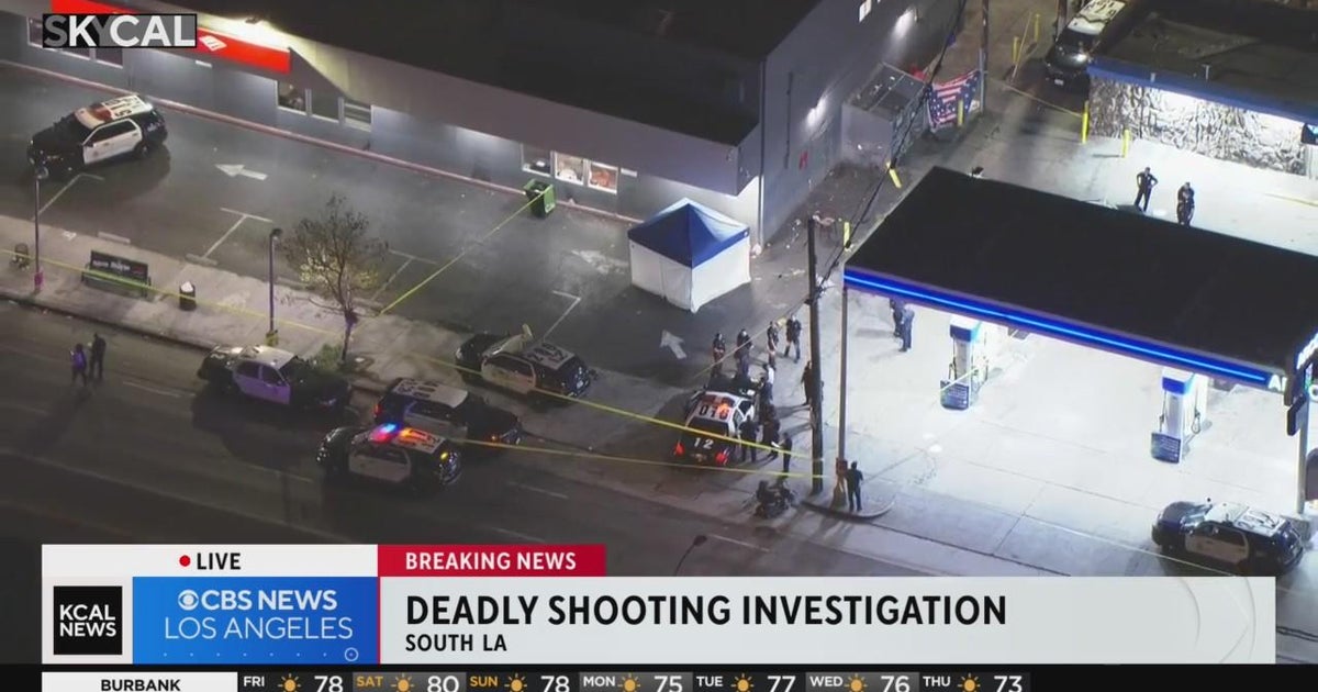 Shooting leaves one dead, one wounded in South Los Angeles - CBS Los ...