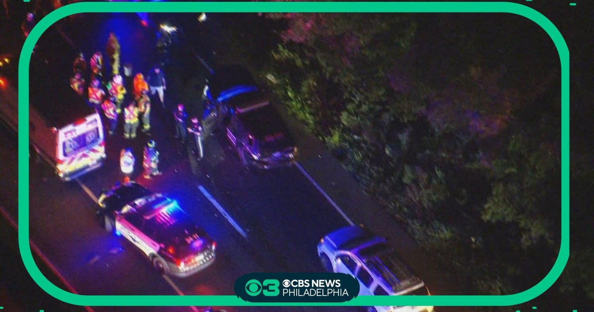 Morrisville police officer in stable condition after crash while helping driver CBS Philadelphia