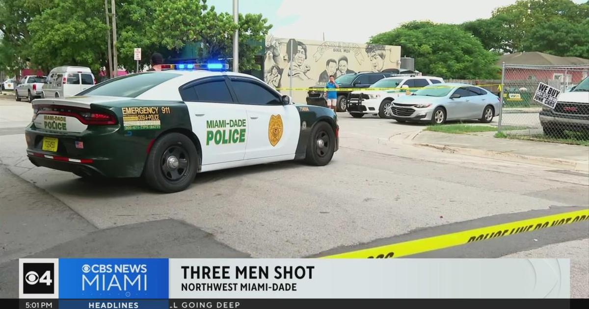 Trade of gunfire results in 3 shot in NW Miami-Dade