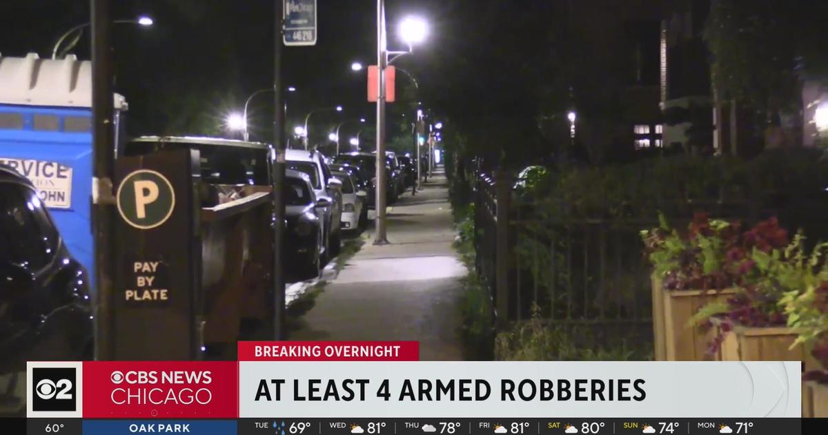 At Least 4 Armed Robberies Reported On North, Northwest Side - CBS Chicago