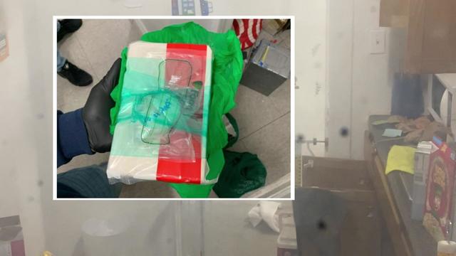 A photo of a kilo of fentanyl police say was found at a Bronx day care. 